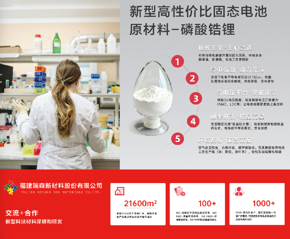 磷酸鋯鋰/磷酸鋯鈉納米粉體產品說明書